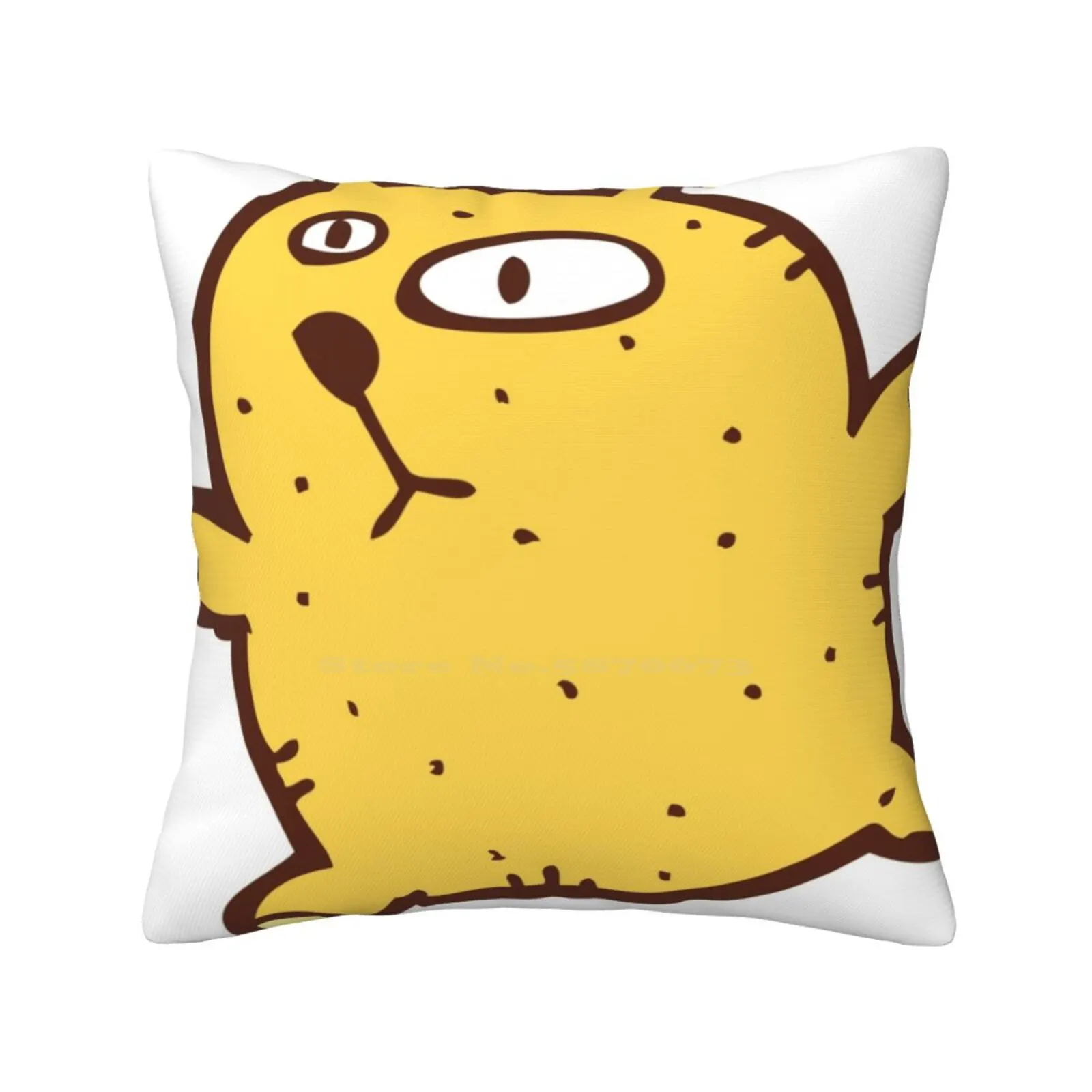 Skizzen hafte Cartoon Teddybär nach Hause Sofa Auto Taille werfen Kissen bezug Teddybär Cartoon lustigen Humor stehen niedlichen Charakter Comic