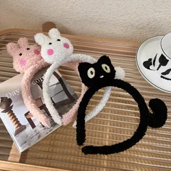 New Cute Plush Cat Hair Hoop Girls autumn and winter Hairbands Korean Headwear Cartoon Headbands Hair Accessories Ornaments