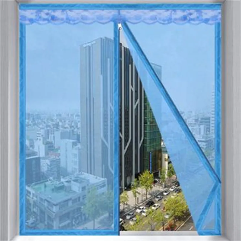 カスタムウィンドウスクリーンメッシュカーテン,ジッパー付き蚊帳,防塵,防虫ネット