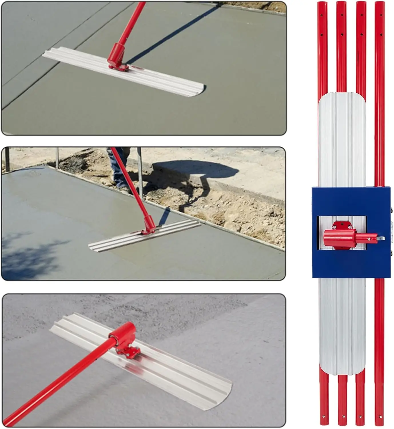 Bull Float Concrete Kit Spatula Cement Concrete Surface Finish Tool Magnesium Aluminum Concrete Purity Bull Float Round End Cement Spreading Tool