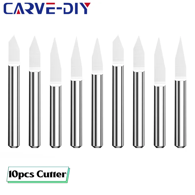 

10pcs Mini PCB Drill bits Tungsten Stell Cardbide Wood 3.17mm Shank for plastic PCB Drill Bit Milling Machine Tools