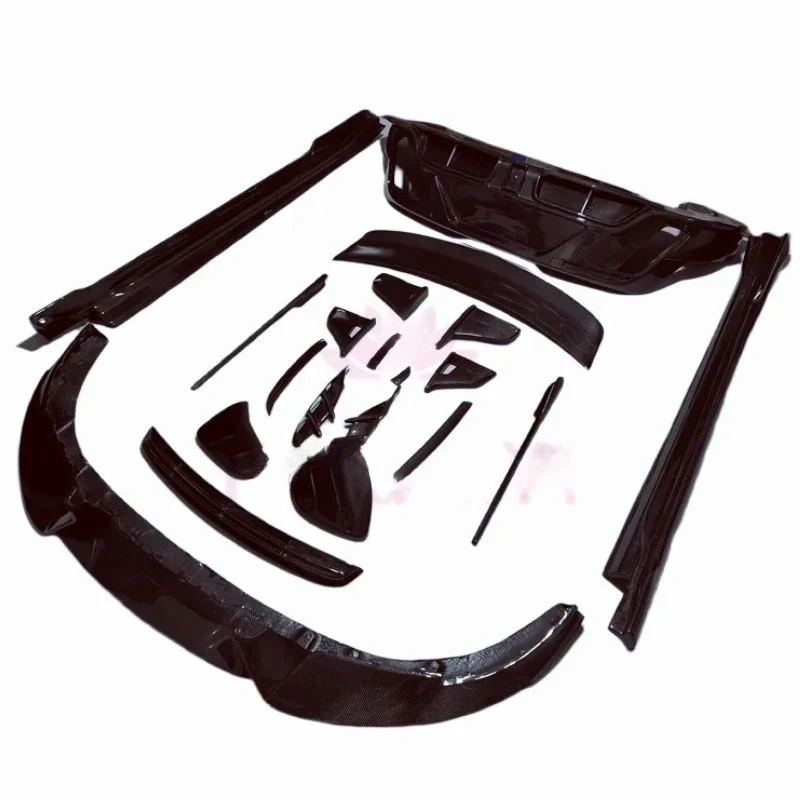 

Для Pors taycan Mstyle передняя губа из углеродного волокна, задний диффузор, боковая юбка и задний спойлер, комплект кузова автомобиля