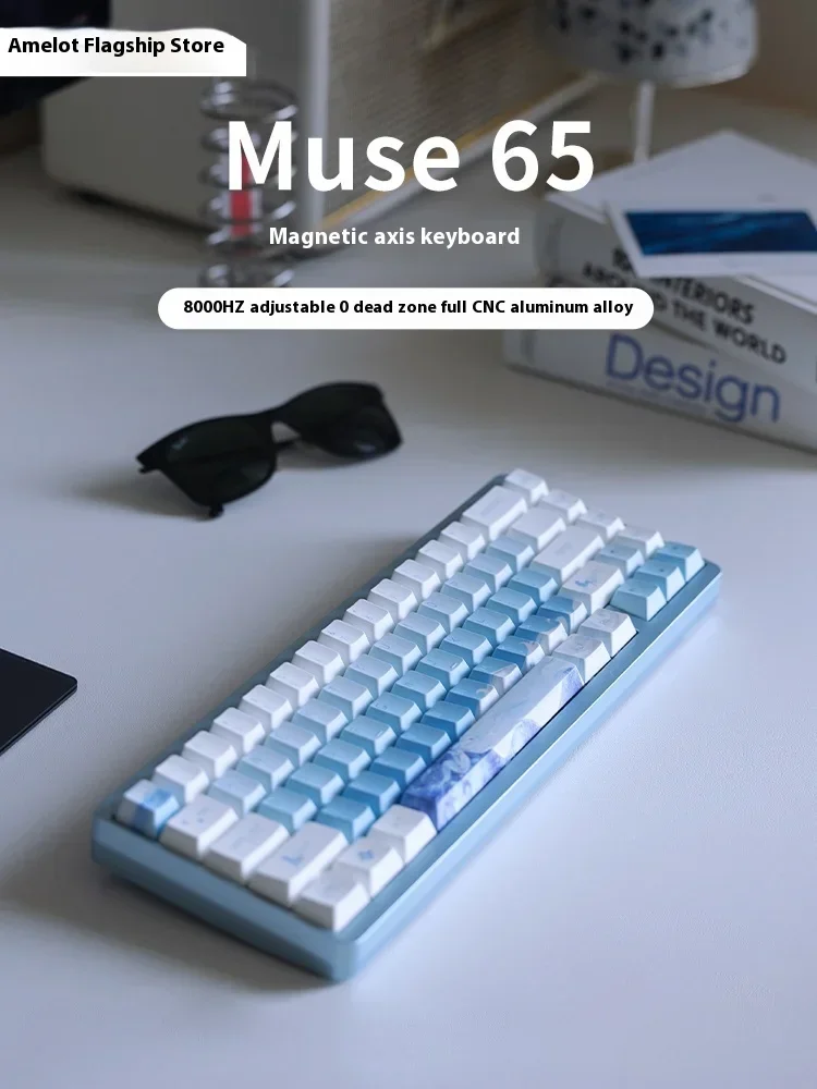 Varmilo Muse65 Magnetic Axis Keyboard Aluminium Alloy RGB Backlight Keyboards 8K Low Delay FPS Gaming Customizatio Keyboard