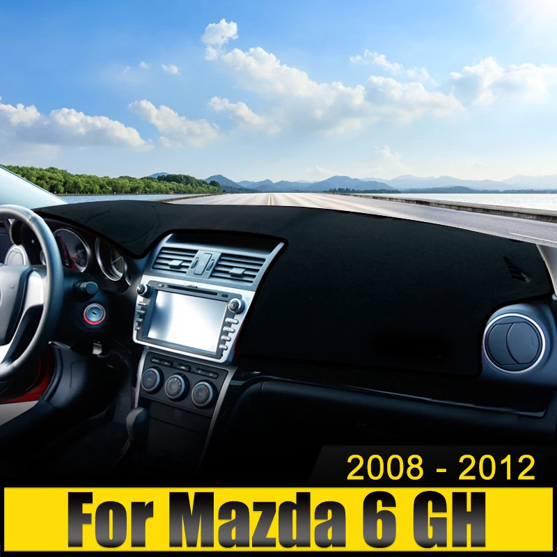 

For Mazda 6 GH 2008 2009 2010 2011 2012 Car Dashboard Cover Avoid Light Pad Sun Shade Anti-UV Carpets Non-Slip Mats Accessories