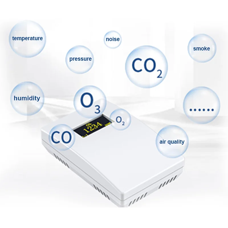 2026 SEM339 Multi Parameter Sensor LCD Display Multi Parameter Temperature and Humidity CO O2 Sensor