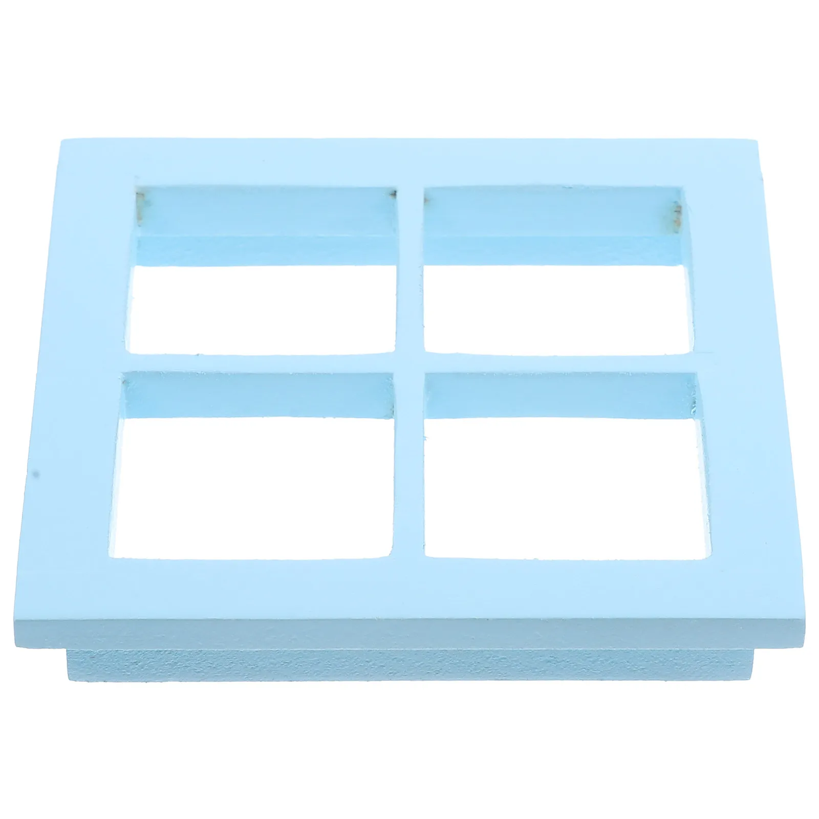 

Uncolored Mini Window Frame Kit for Miniature House Layout Realistic Wooden Dollhouse Accessory Chic Small House Decor Element