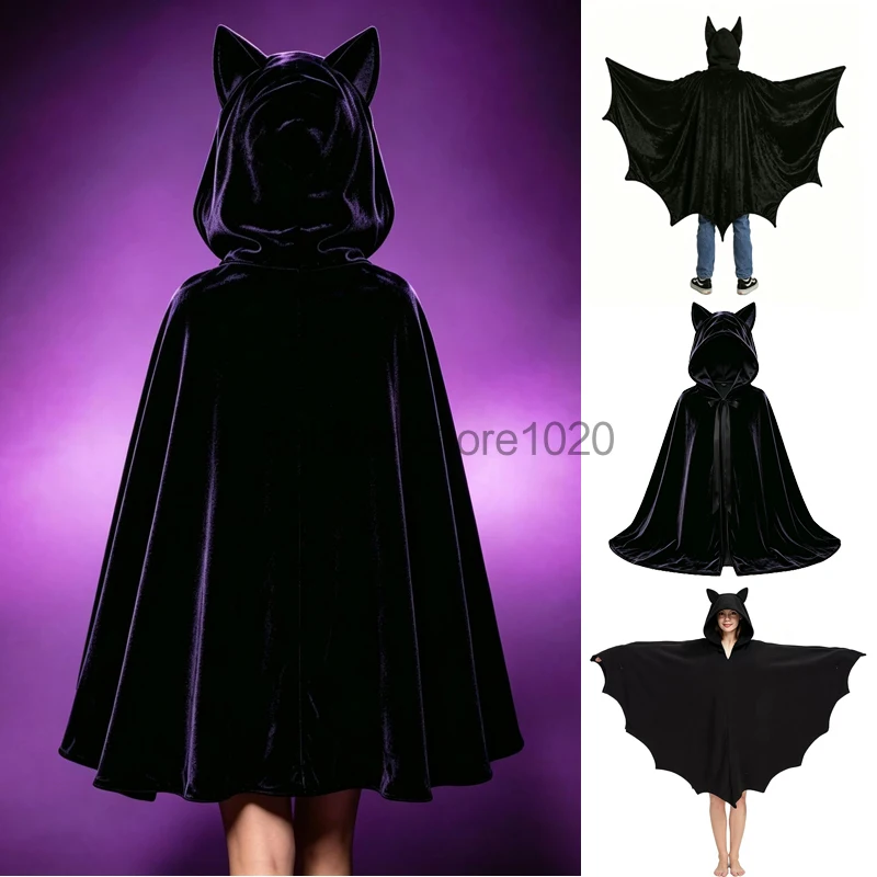 capa-de-veludo-com-capuz-para-halloween-preta-estilo-medieval-com-motivos-de-morcego-capa-curta-estilo-retro-para-bruxas-cosplay-de-wicca-chapeu-de-gato-capa-para-festas-de-carnaval-e-fantasias