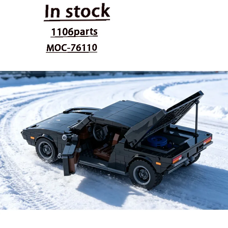 Building Block Model MOC-76110 City Street Sports Iconic Supercar 1106 Parts Birthday Creative New Year Christmas Toy Gift