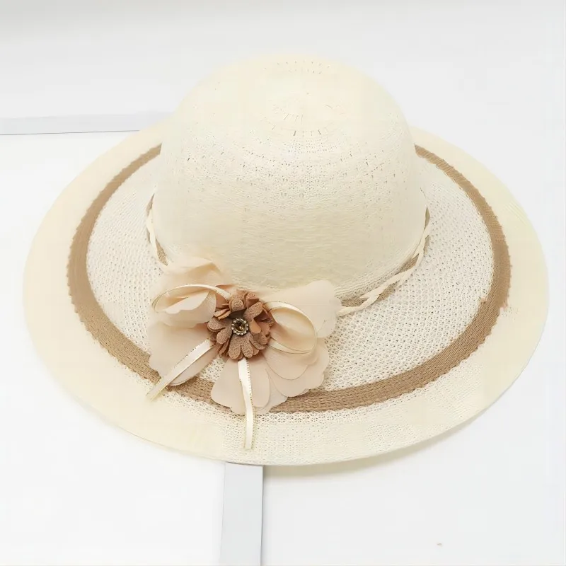 Straw Hat Women Outdoor Travel Sun Protection Scenic Spot Hat Sun Protection Hat