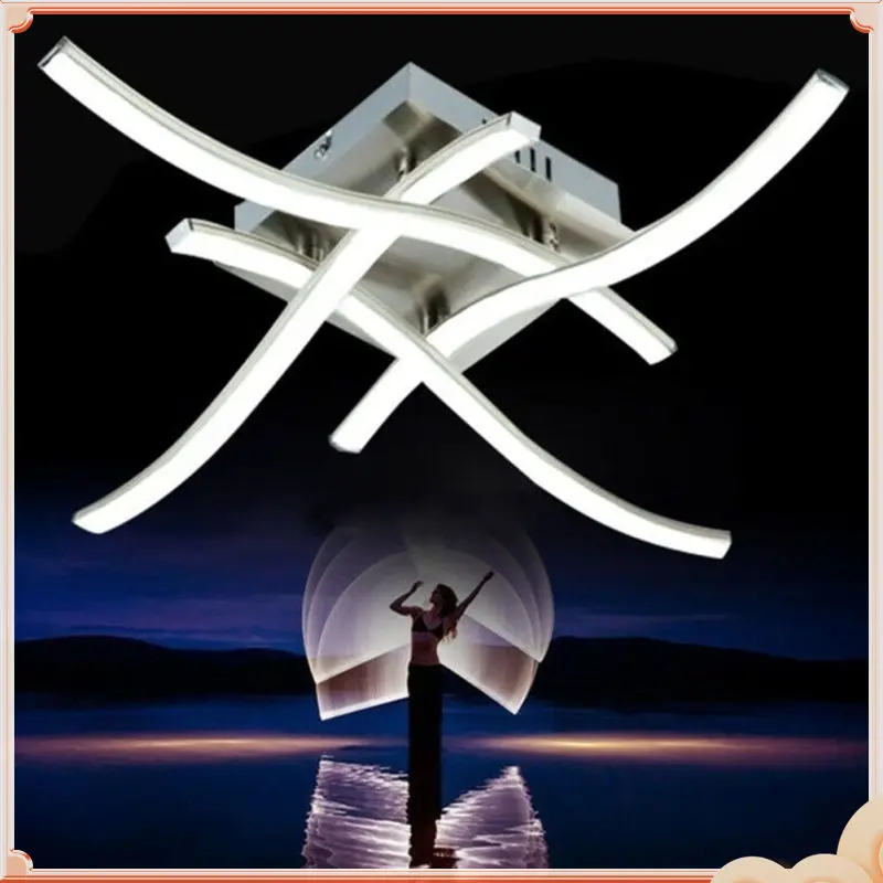 

LED 4 Led Light Ceiling Mount for Bedroom Living Room Warm White Modern Ceiling Lamp Lamp