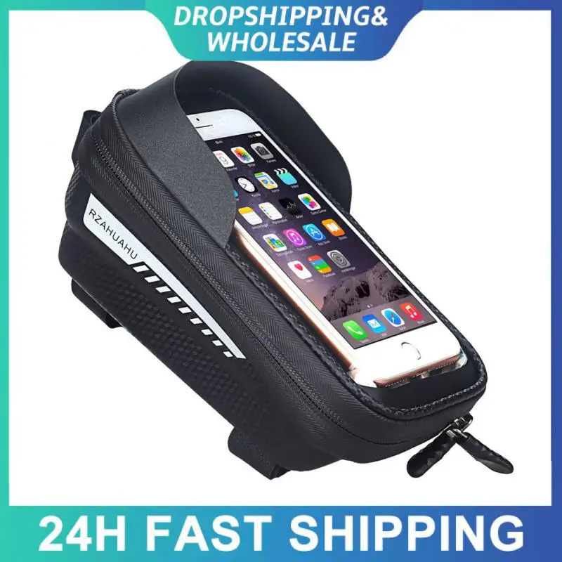 Waterproof Car Management Bag Touch Screen Three-point Fixing Upper Pipe Bag Package Black Mobile Phone Bag Eva