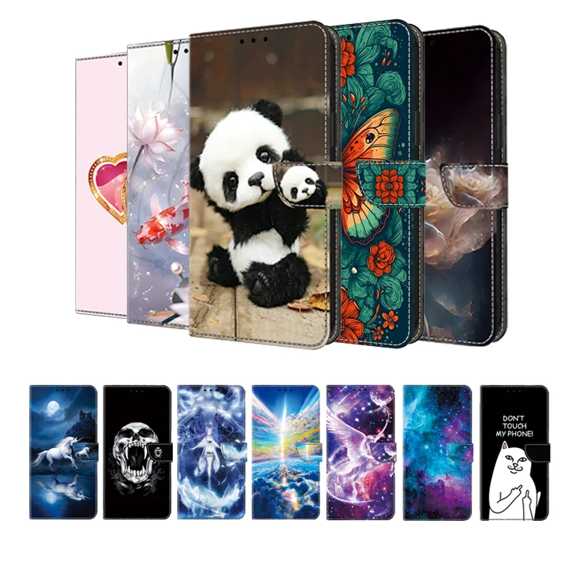 3D Flower Painted Wallet Flip Leather Case For Motorola G04 G10 G20 G30 G13 G14 G22 G23 G31 G32 G34 41 G42 G54 G73 G84 G24 Power