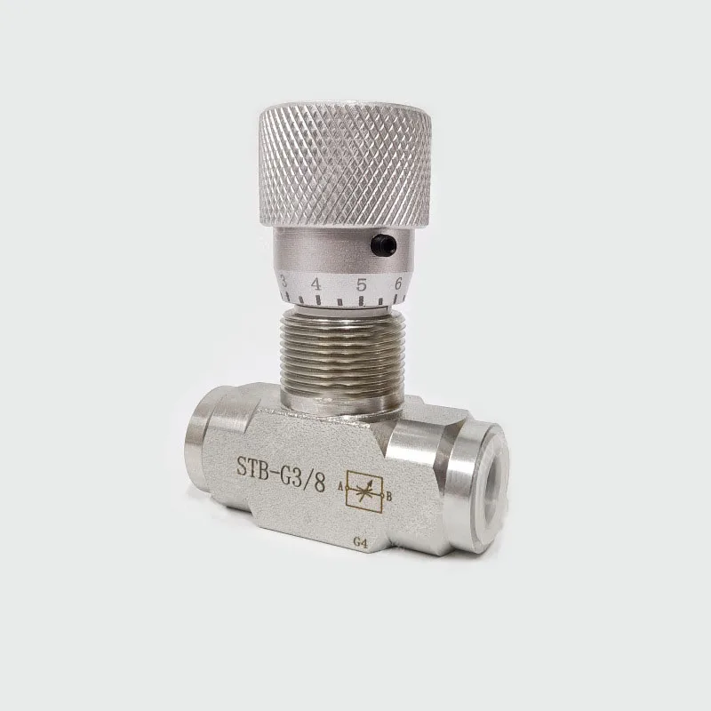 STB G1/4 G3/8 双方向流量制限器油圧バルブ炭素鋼流量制御バルブ（油圧システム用）