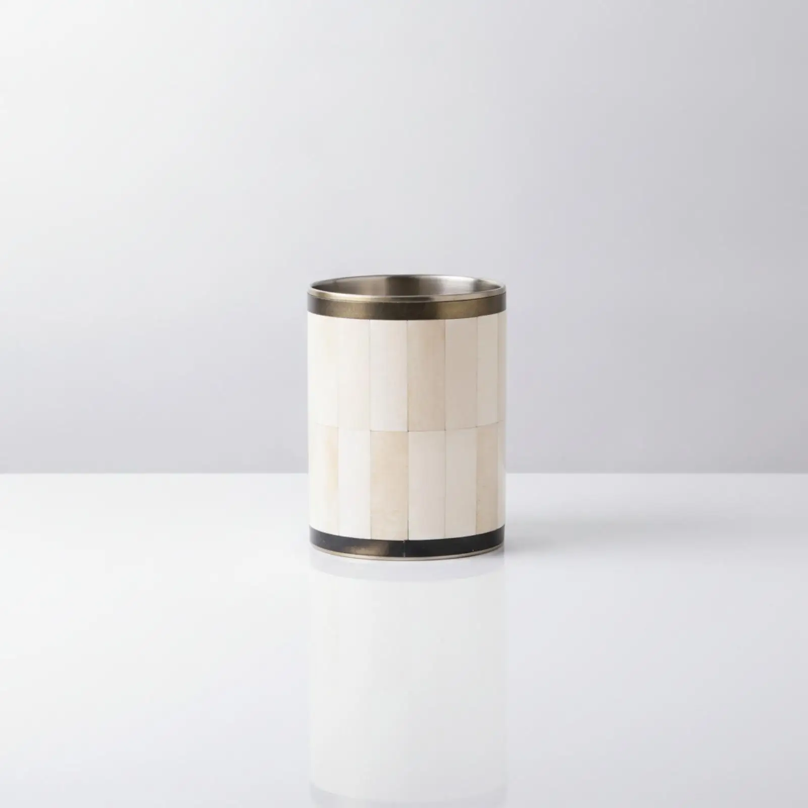 Decorative Bucket Sculptural Tabletop Organizer Mini for Bar, Hosts