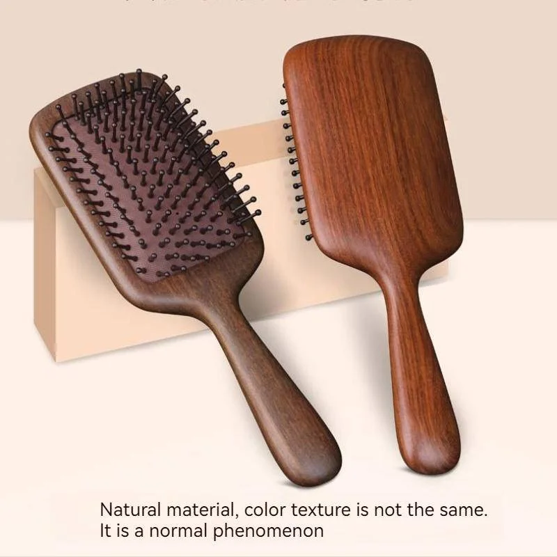 Sandalwood Airbag Massage Comb Scalp Care Curly Hair Household Anti-static Hair Loss Board Large Natural Wooden Brush