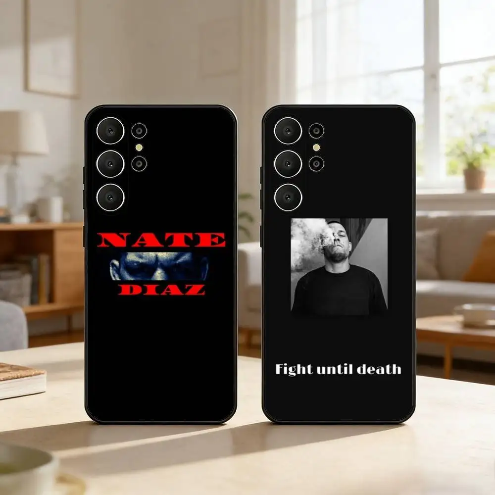 

N-Nate D-Diaz Phone Case For Samsung S26,S25,24,23,22,30,21,10,9,Ultra,Plus,Lite,FE Soft Black Case