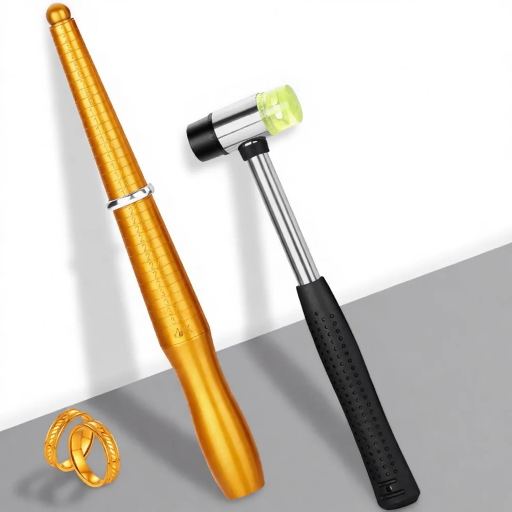 Ring Stretcher Sizer Tool Set Jewelry Repair Kit For Gold Silver Copper Adjustment Resizing Correction Manual Hand Tools