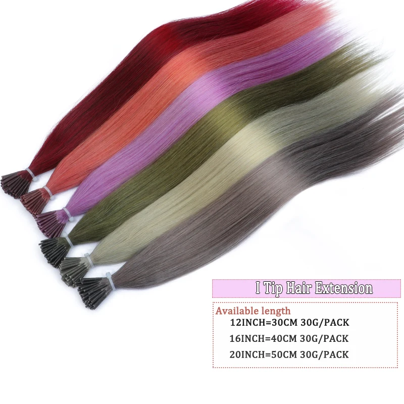 يسلط الضوء على الحفلات الملونة رويا I تلميح وصلات شعر شعر بشري حقيقي قبل المستعبدين خرز صغير كبسولات الشعر كبسولات ميكرولينك الشعر #2