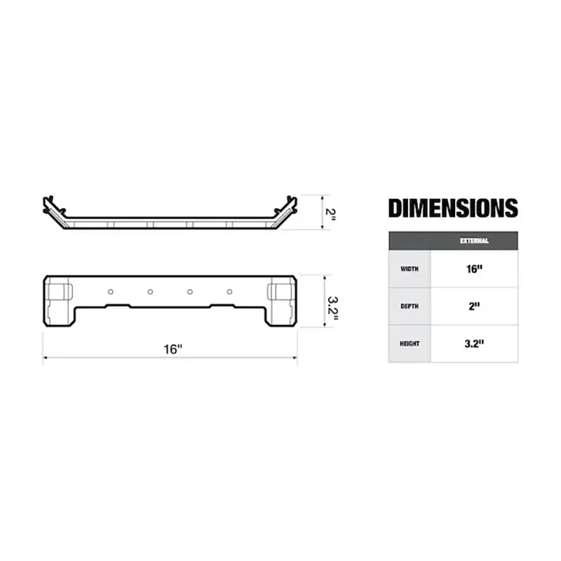 TOUGHBUILT TB-B1-A-30 STACKTECH support à outils en acier Durable boîte à outils empilable support de support multifonctionnel