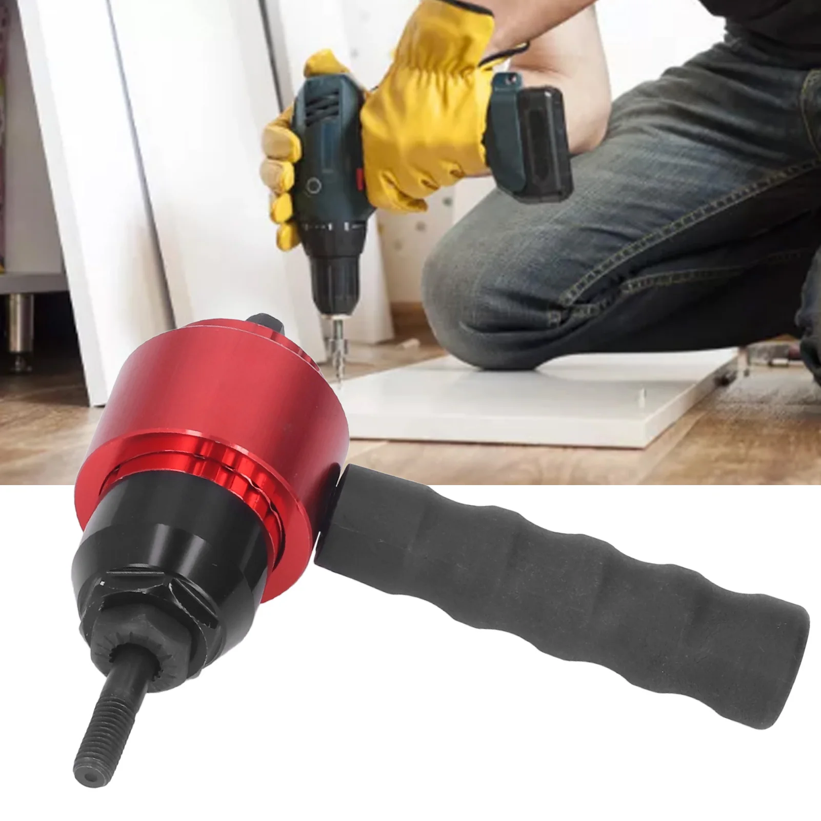 Nut Gun Adapter Manual Automatic Nut Gun Adapter Rivet Nut Drill Converter Attachment Tool Kit Type Rivet Nut Gun Adapter