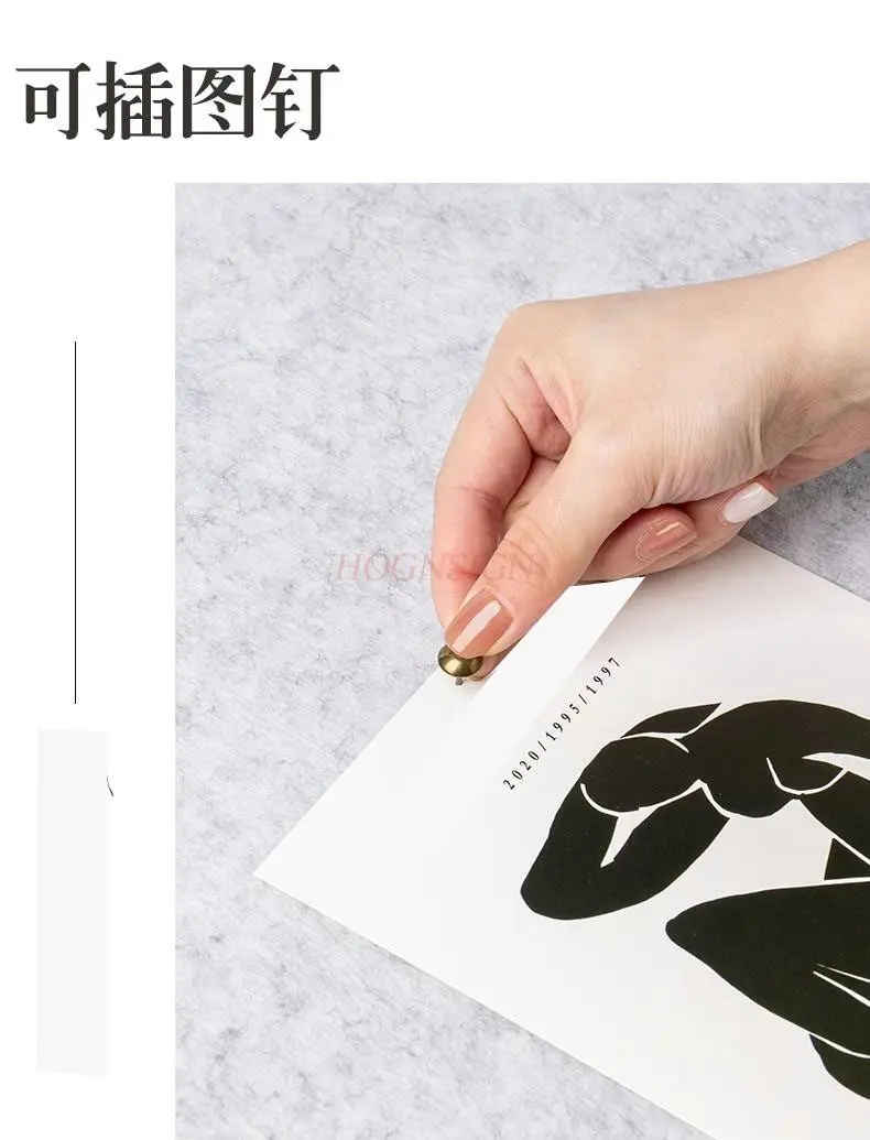 قطعة واحدة من لوحة اللباد على الحائط لصور حجب الألوان، لوحة خشبية ناعمة، لوحة رسائل، جدار خلفي، لوحة عرض، جدار