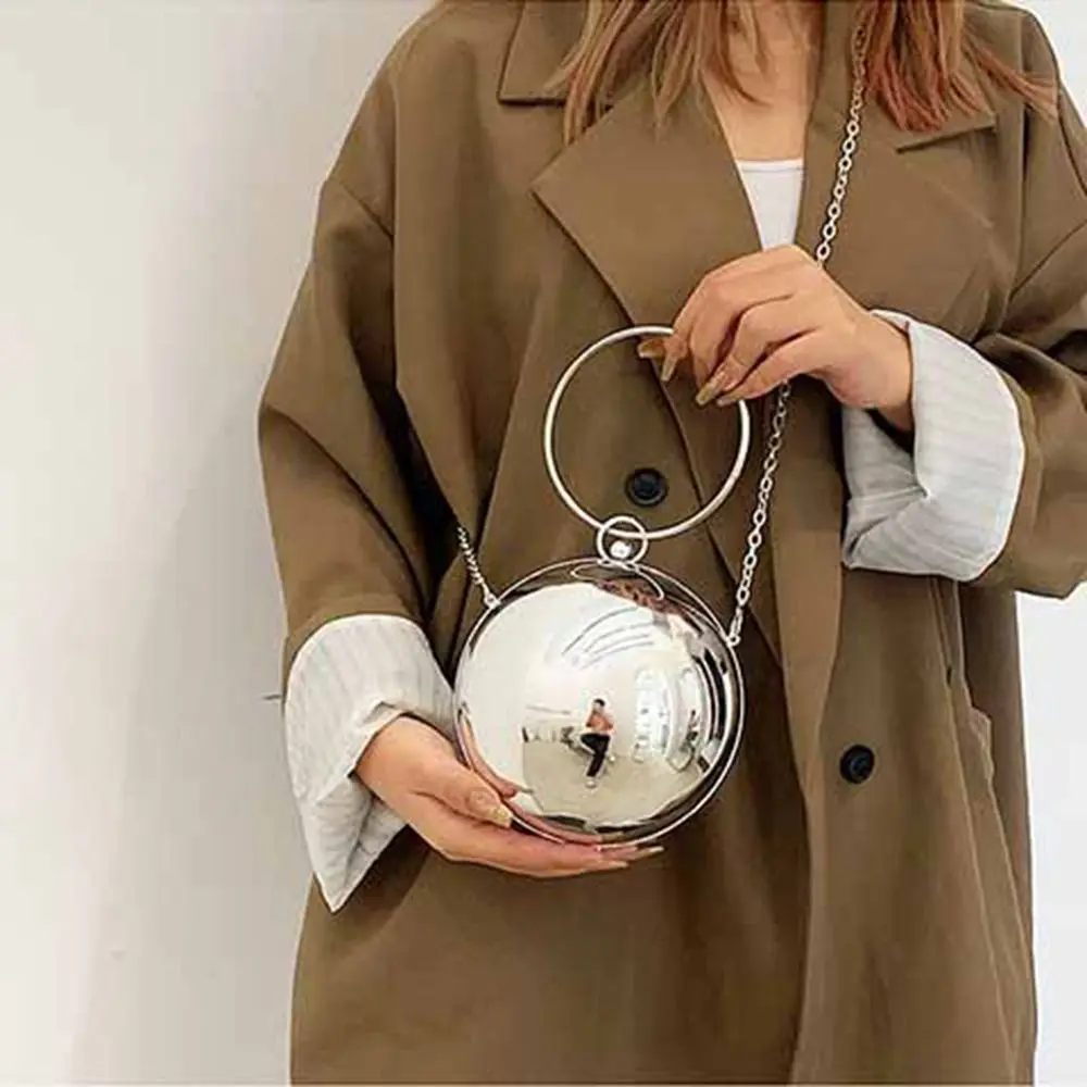 

Elegant Acrylic Evening Banquet Bag Chain Wrist Bag Ball Handbag Crossbody Bag Large Capacity Ladies Clutch Bag Wedding