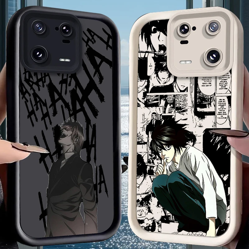 

Чехол D-Death N-Note L·Lawliet для Xiaomi Mi 15 Pro 14 14T 13 13T 12 11 Lite 11T POCO X7 X6 5G X5 X3 NFC F6 F5 M7 M6 4G Cover