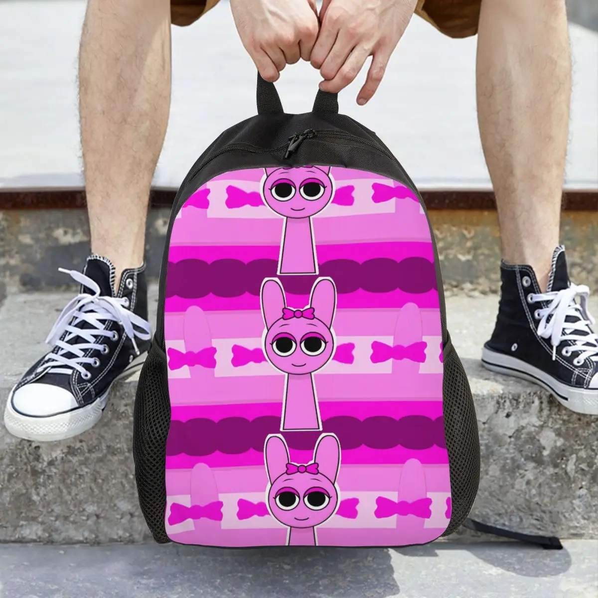 

Рюкзак Incredibox Sprunki с героями мультфильмов для мужчин и женщин, школьный бизнес-рюкзак для ноутбука, компьютера, сумка на плечо, подарок