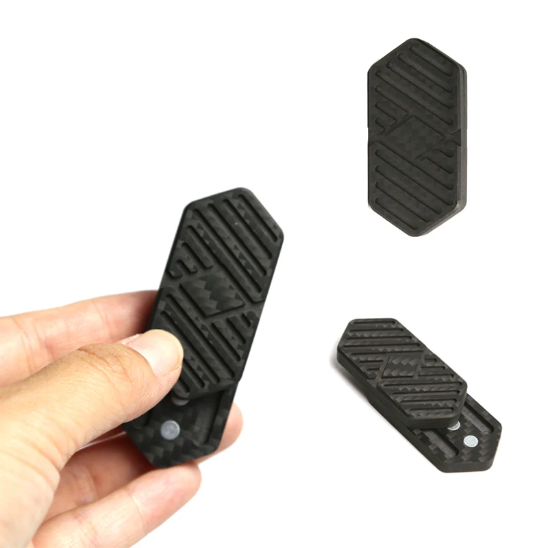 Carbon Fiber Fidget Slider Push EDC Adult Fidget Toys Anti Stress Toys Hand Spinner ADHD Anxiety Autism Stress Relief Gifts