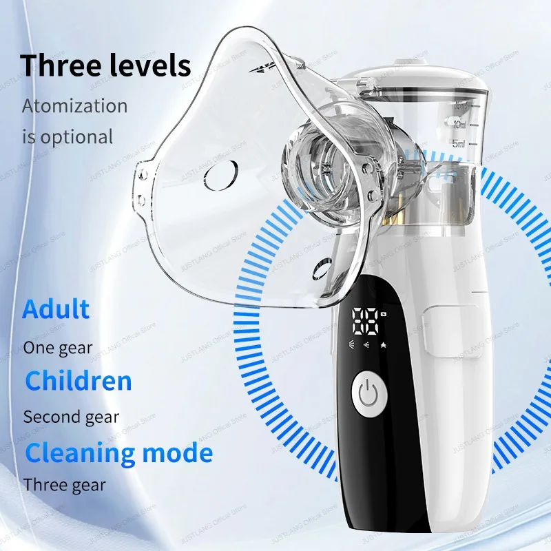 Aique Rechargeable Mesh Nebulizer Medical Silent Nebuliser Cough Compressor For Child Adult Masked Asthma Inhaler Portable