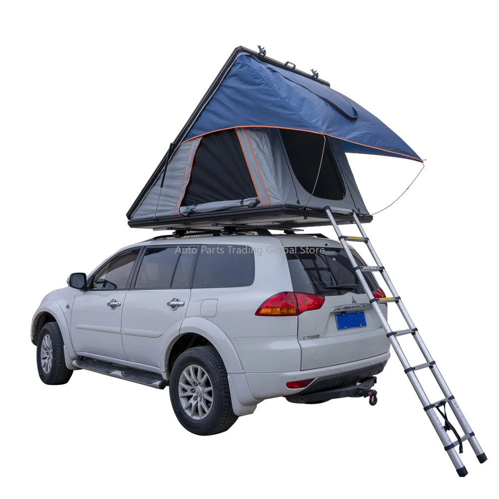 Sunday Campers Hard Shell Roof Top Tent 1-2 Person New Style Camping Outdoor Aluminum Roof Top Tent With Light Weight