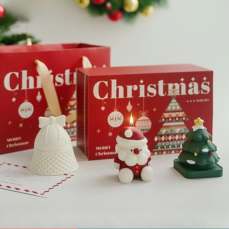 

Christmas Handmade Aromatic Candle Gift Set Handcrafted Ambient Candle Decor Xmas Fragrance Box Souvenir Home Decorative Candle