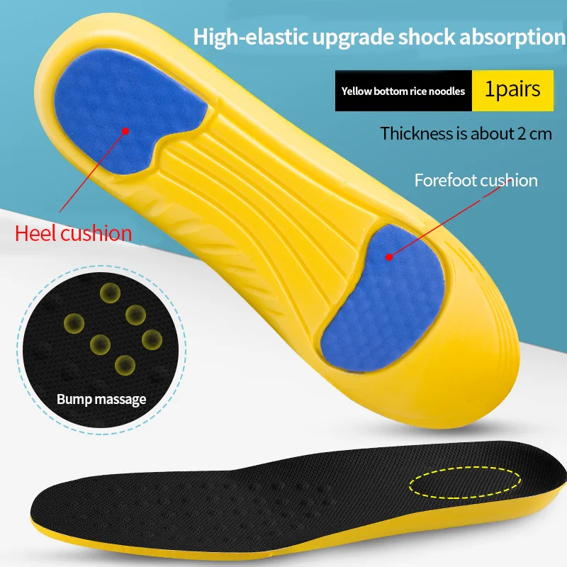 

Sport Insoles for Men Women Shoe Inserts Pad Soft Breathable Sneakers Running Orthopedic Care Insoles