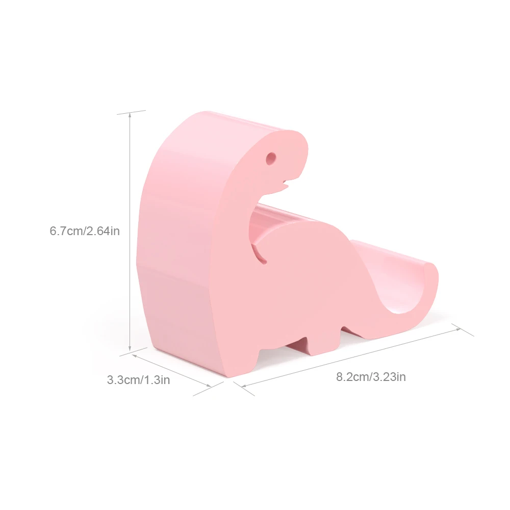 حامل هاتف ديناصور لطيف، مصنوع من البلاستيك، متين وليس من السهل كسر. مناسبة للمكاتب ومكاتب الكمبيوتر وما إلى ذلك.