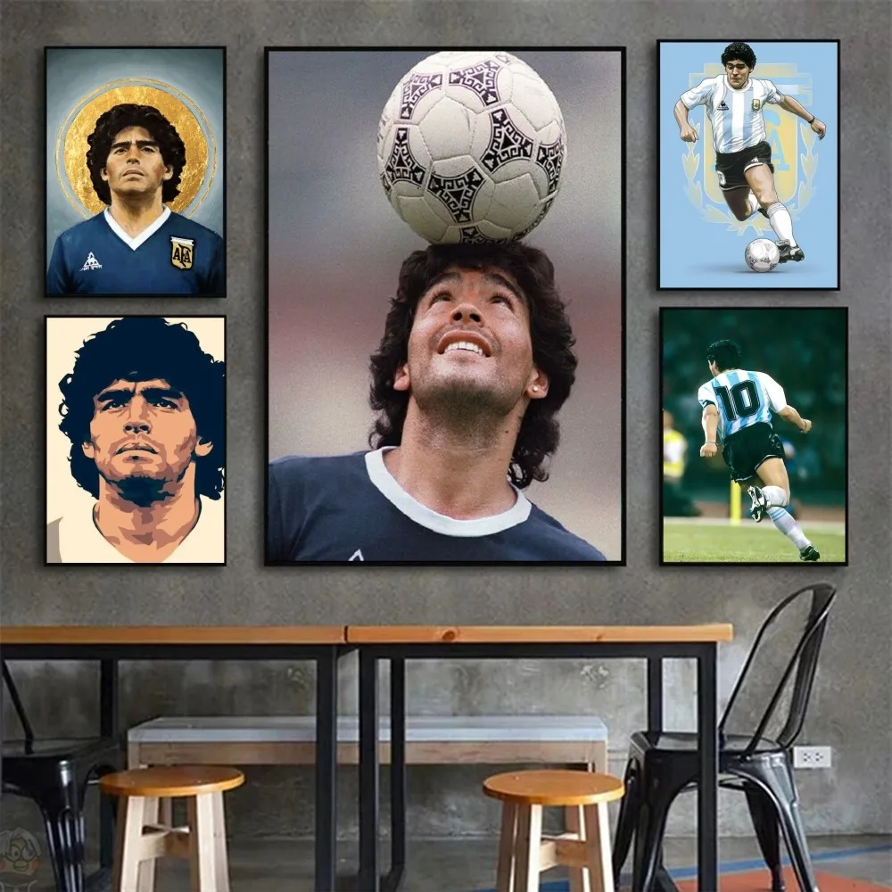 Diego Maradona Poster Wall Art Home Decor Room Decor Digital Painting Living Room Restaurant Kitchen Art