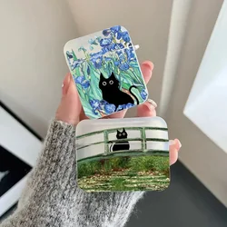 Retro Oil Painting Van-Gogh Cat Case for Apple Airpods Pro 3 2 1 3rd 4th Earphone Shell Wireless Charging Box Airpod 3 Cover