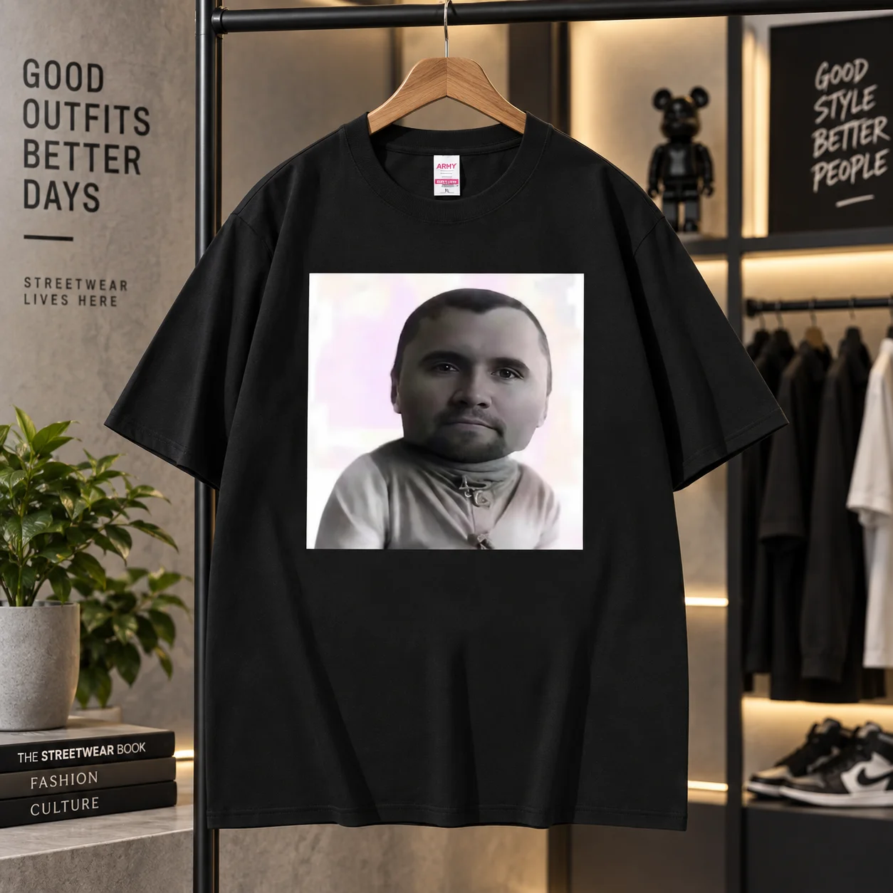 Funny Charlie Kirk Baby Face Meme Graphic Tee Shirt Men Women Fashion Classic Short Sleeve T-shirt Oversized Cotton T Shirt