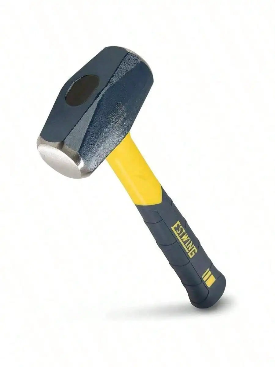 

Молоток для сверления/разрушения - 3-фунтовый молоток с ручкой из стекловолокна и нескользящей рукояткой - MRF3LB