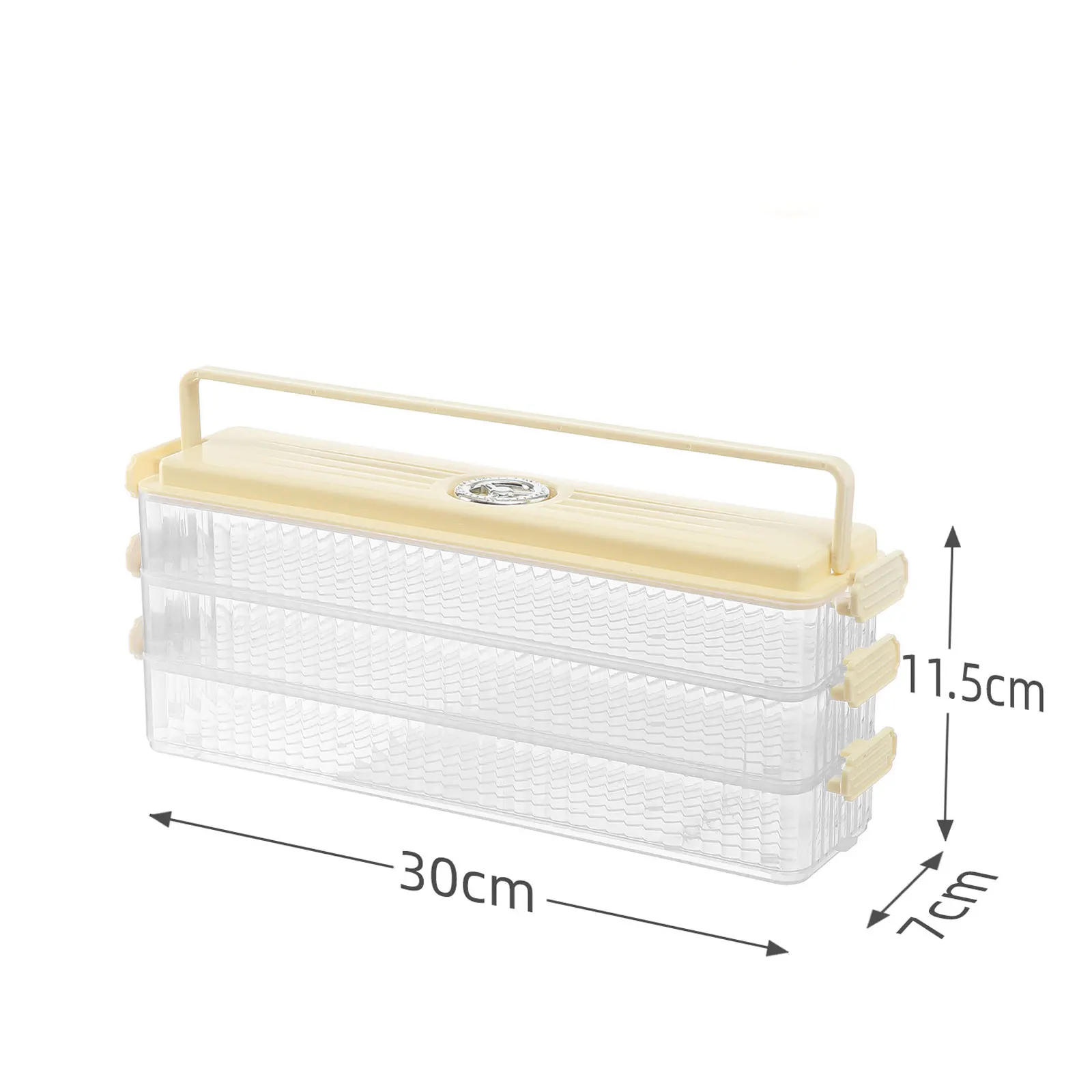 1/2/3 Layer Kitchen Refrigerator Fresh-keeping Frozen Storage Box Dumpling Chaos Seal Box Seasoning Storage Box Accessories