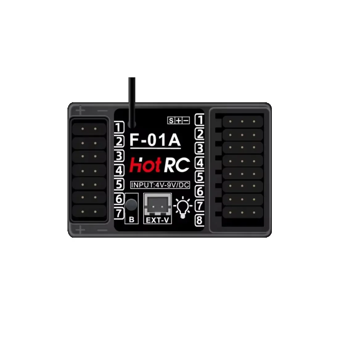 HotRC CT10B 10CH Channel Transmitter CT-10B 2.4G Remote Control 18650 Battery F-10A F-01A 6/8/10CH Gyro Receiver for RC Car Boat