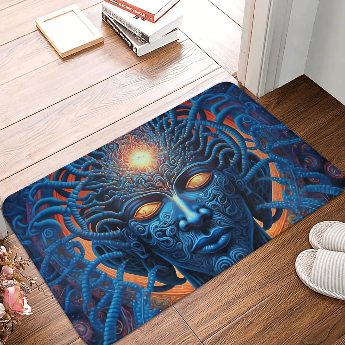 Shiva India God Bedroom Mat Psychedelic God Art Doormat Living Room Carpet Entrance Door Rug Home Decoration