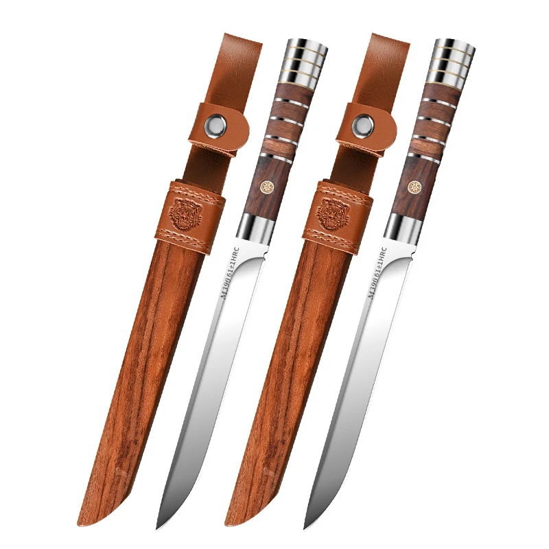 1/2/3-teiliges Fleischmesser-Set – M390 Edelstahl 62HRC, ultrascharfe Klingen, geeignet zum Schneiden von Obst und als Metzgermesser