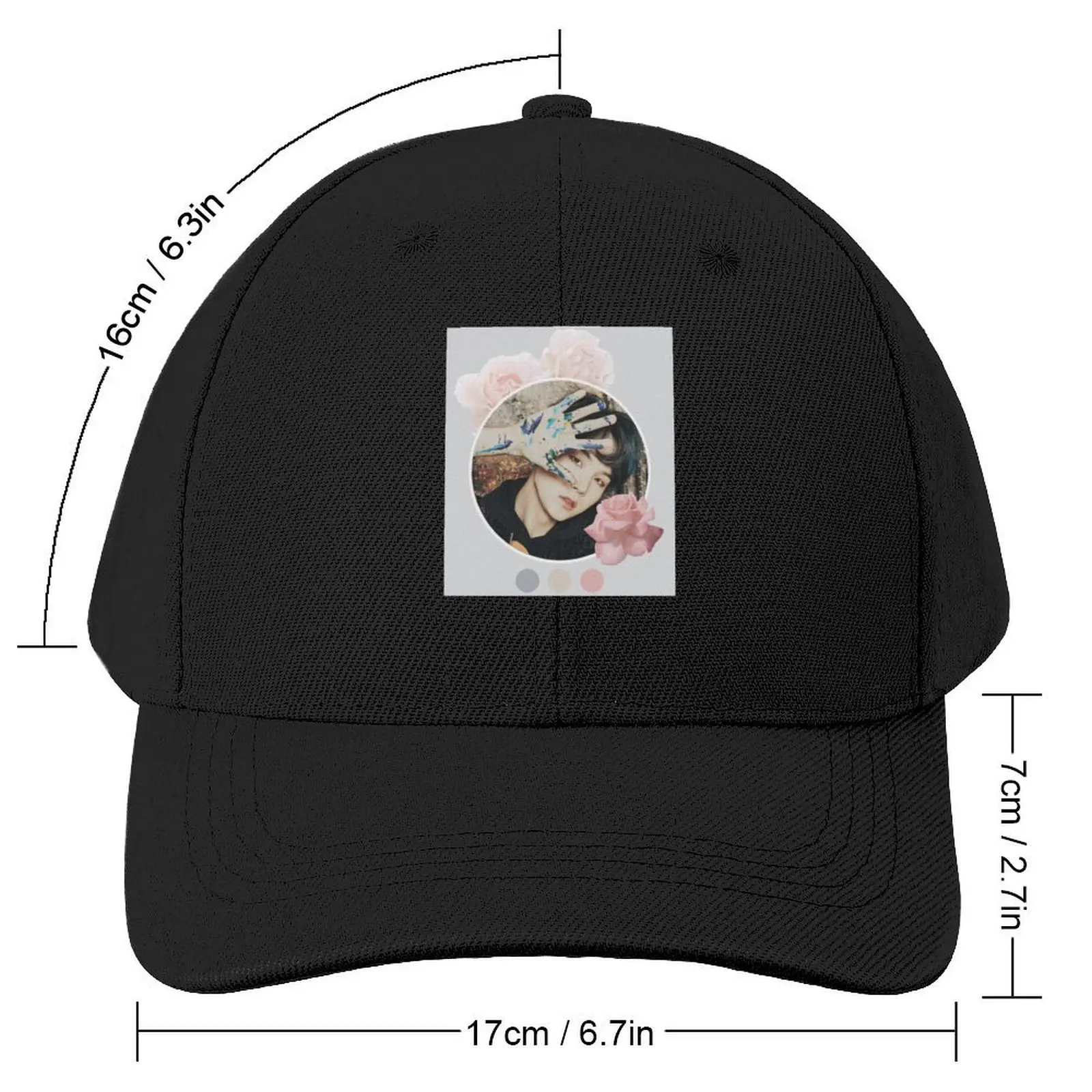 pastel yoongi Baseball Cap Hat Beach cute Girl'S Hats Men's