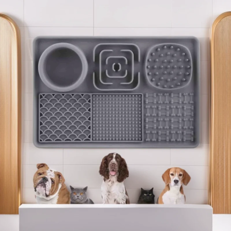 Best-selling Pet Licking Mat Pet Food Mat Slow Feeding Mat with Suction Dog Licking Mat