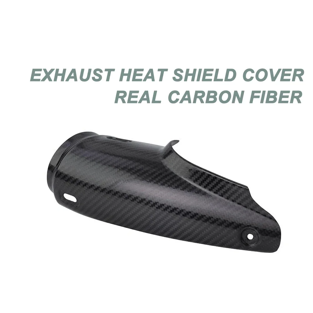 Ajuste para BMW R1200GS 2013-2018 R1250GS 2019-2023 motocicleta silenciador de escape fibra carbono Real cubierta prote