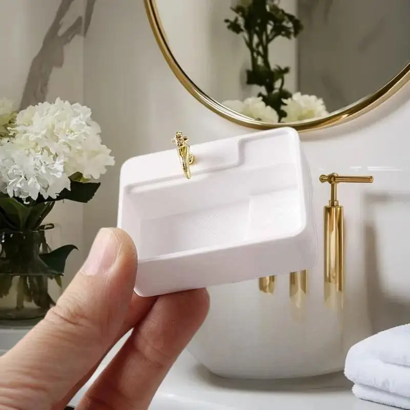 

Doll's House Miniature Bathroom Sink Accessory; 1/12 Scale Bathroom Furniture