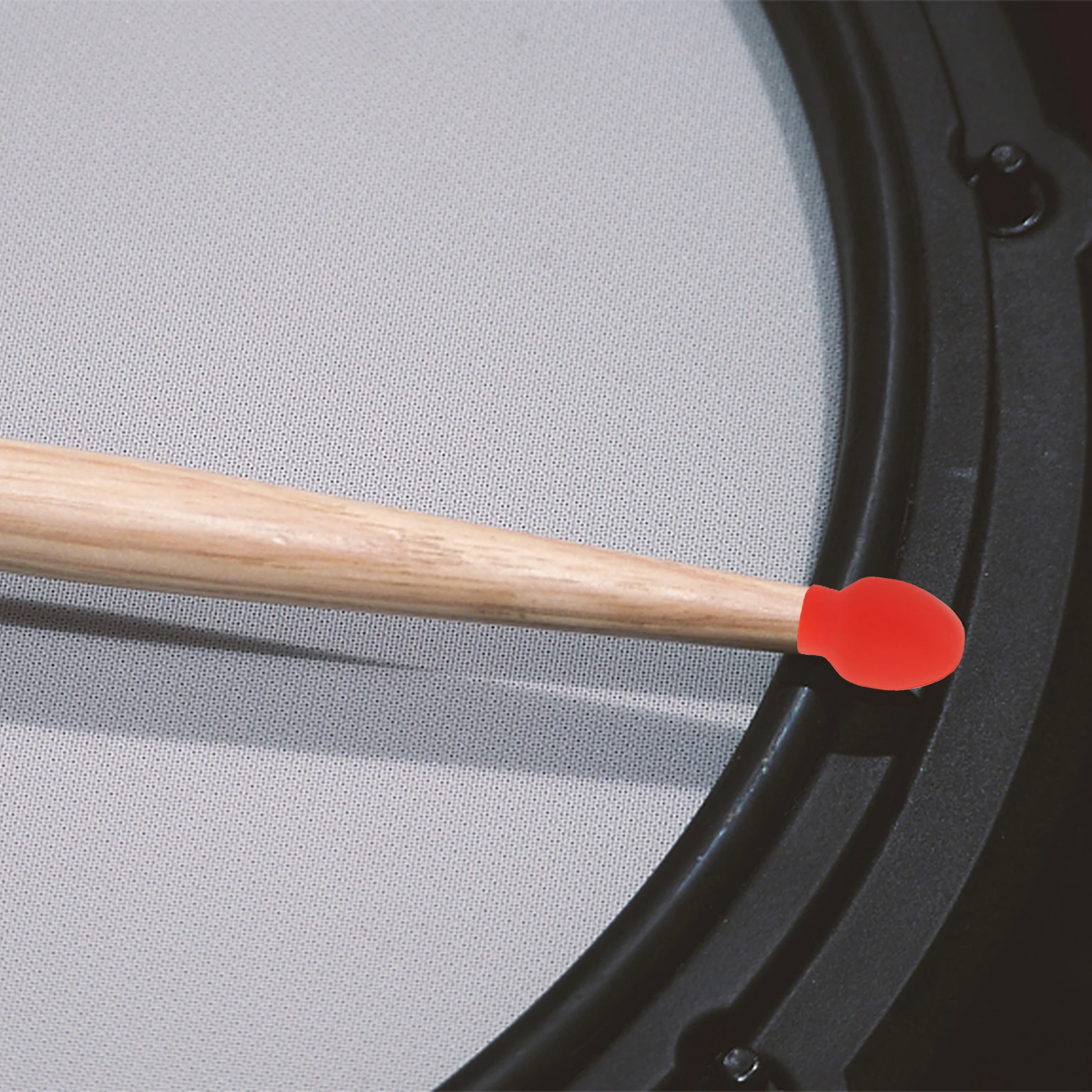 

8PCS Rubber Drumstick Heads High Elasticity Silicone Practice Tips Mute Dampener Corrosion Resistant Wear Strong Anti Hitting