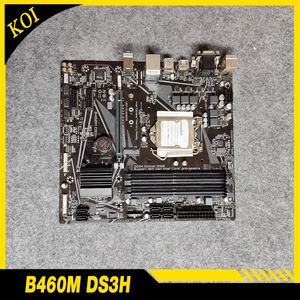 

For G-i-g-a-b-y-t-e Motherboard LGA 1200 10th Gen DDR4 PCIE3.0 6XSATA M.2 HDMI+DVI B460M DS3H