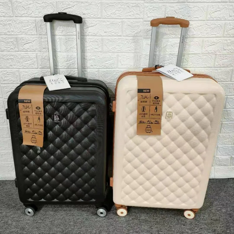 26 ''Grote Reistas Met Universele Stomme Wielen Vrouw Mode 20 Inch Handbagage Rits Abs Zakelijke Rollende Bagagekoffer