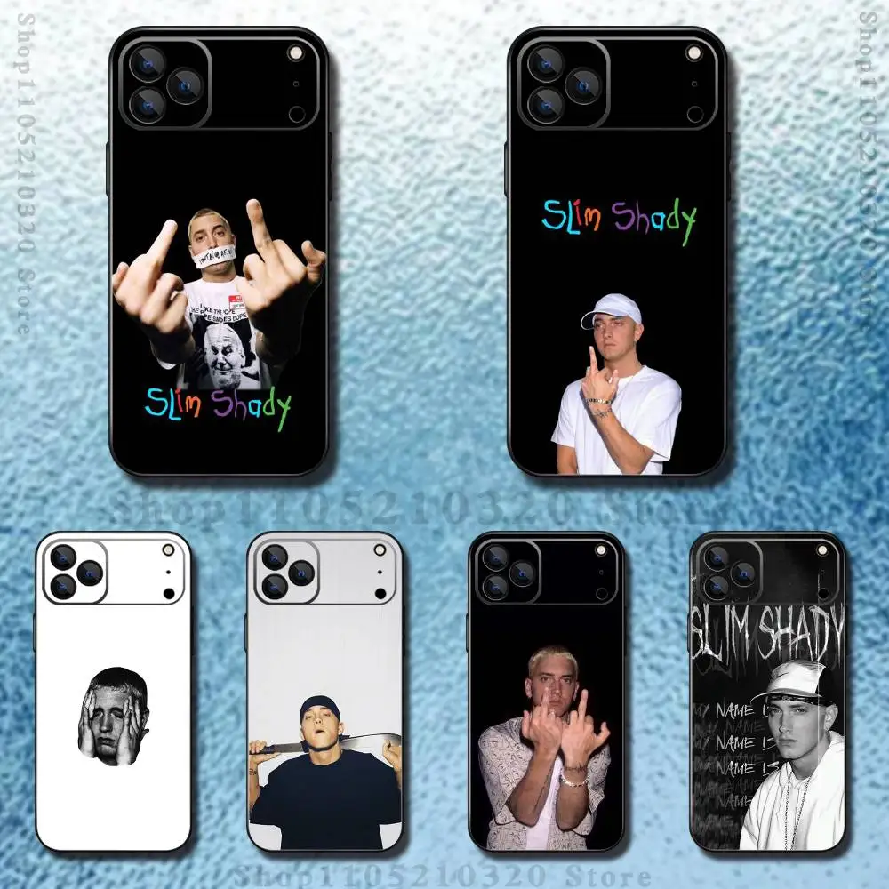 

Rapper E-Eminem Phone Case For iPhone 17,16,15,14,13,12,11 ,Pro Max,XS,X,XR,SE,Mini,8,7,Soft Silicone Black Cover